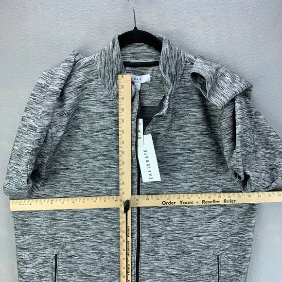 Nordstrom Calibrate Jacket Mens Extra Large Gray Full Zip Stretch Zip Pockets - Picture 9 of 16